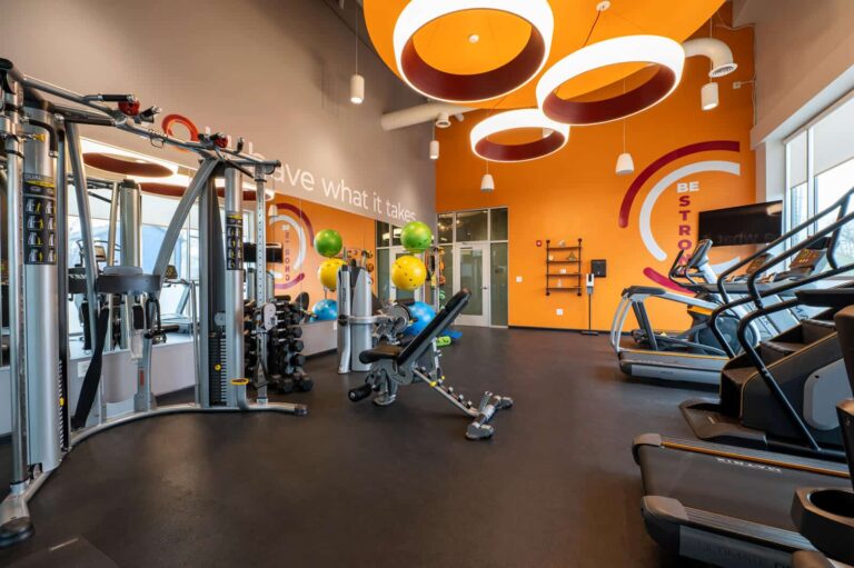 Get a great workout in at the state-of-the-art fitness center at our Broad Ripple apartments.